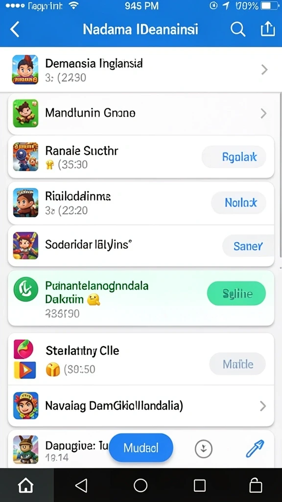 Beragam permainan menarik untuk semua pemain.