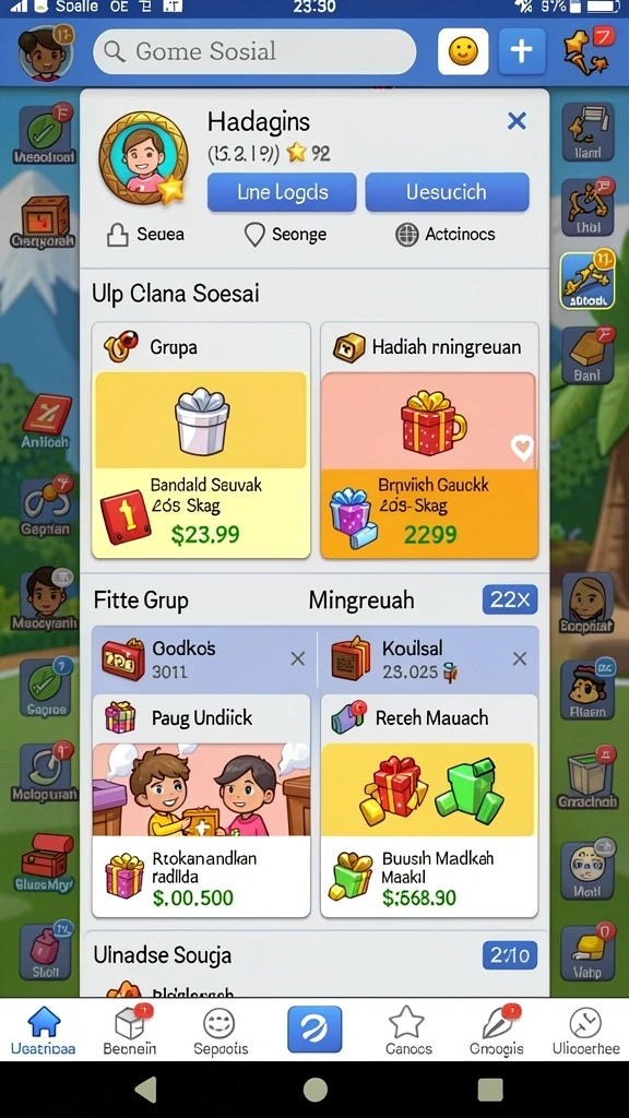 Tampilan antarmuka pengguna yang menarik dan intuitif.