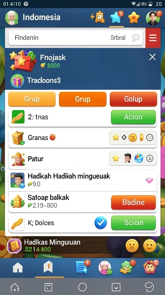 Mode multiplayer yang seru untuk bersaing dengan teman.