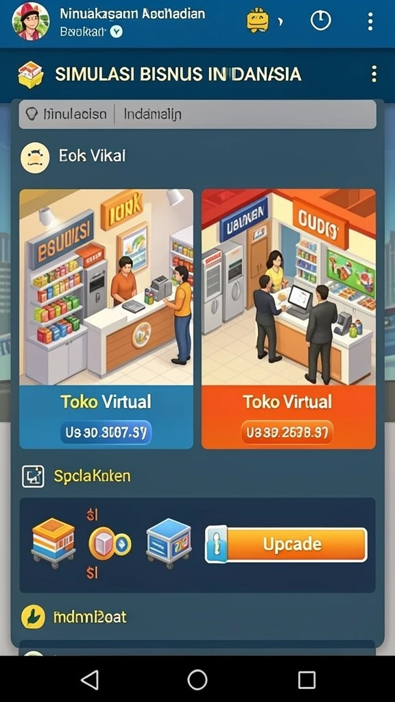 Tampilan utamanya yang penuh warna dan menarik.