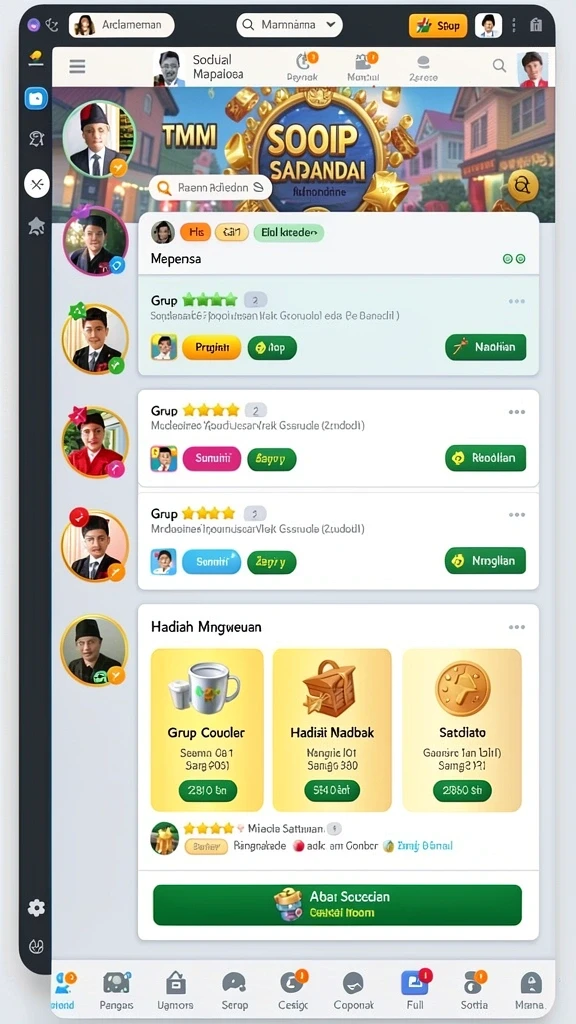 Ilustrasi gameplay yang seru dan dinamis.