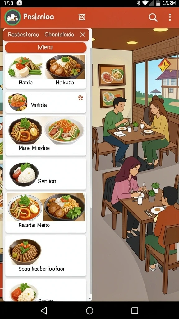 Tampilan antarmuka yang menarik dan user-friendly.