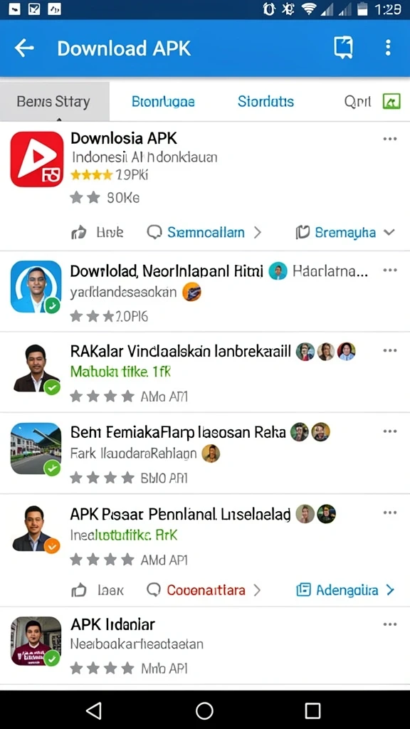 Layar utama yang menampilkan karakter pilihan.