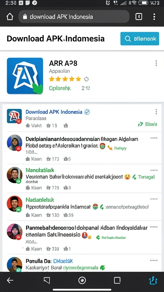 Tampilan antarmuka game yang menarik dan bersih.