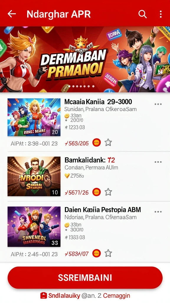 Beragam mesin slot dengan tema yang berbeda.