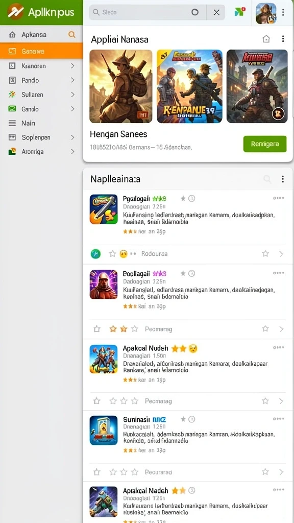 Mode permainan seru yang bisa dipilih oleh pengguna.