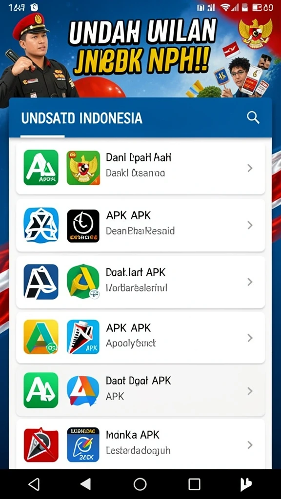 Tangkapan layar menampilkan antarmuka utama MANDALA77.