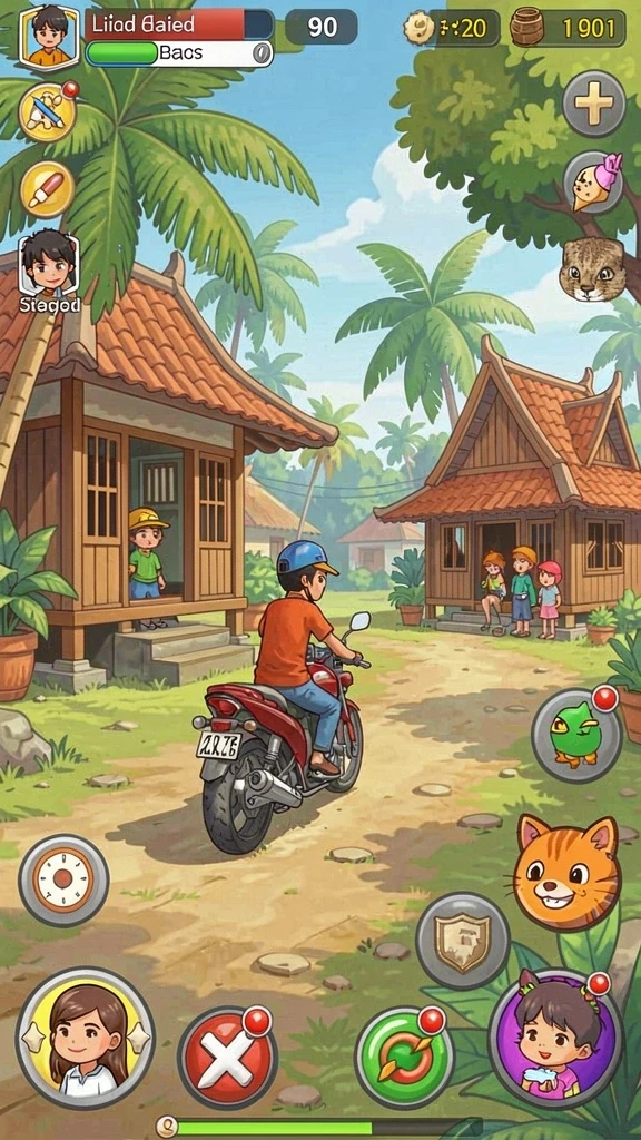 Sistem reward yang memotivasi untuk terus bermain.