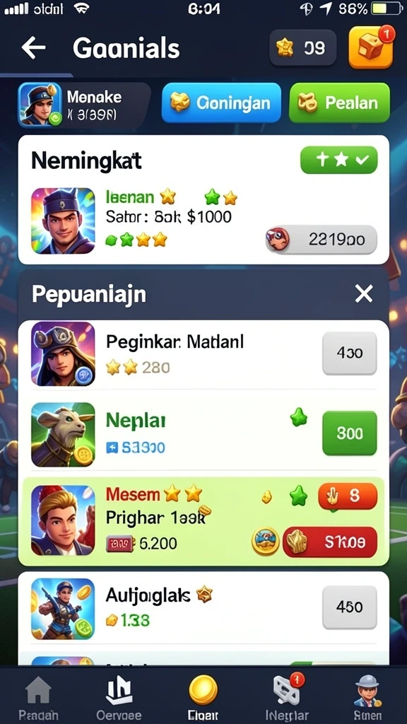 Tantangan harian yang menarik dan menguntungkan.