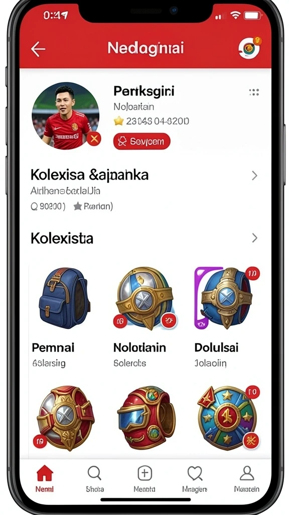 Tampilan awal yang menarik dengan pilihan tema slot.