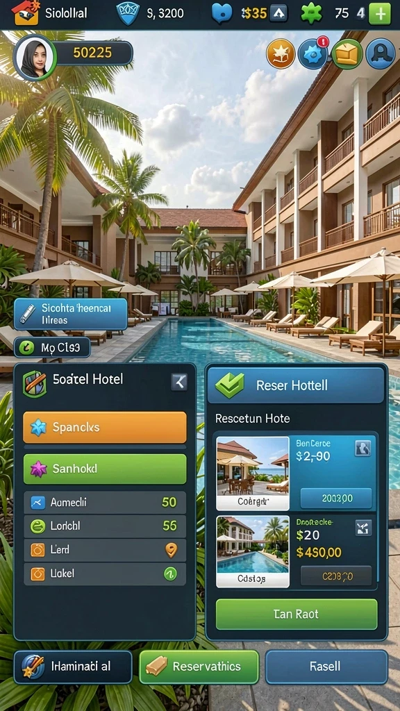 Visual indah dari pemandangan luar biasa dalam game.