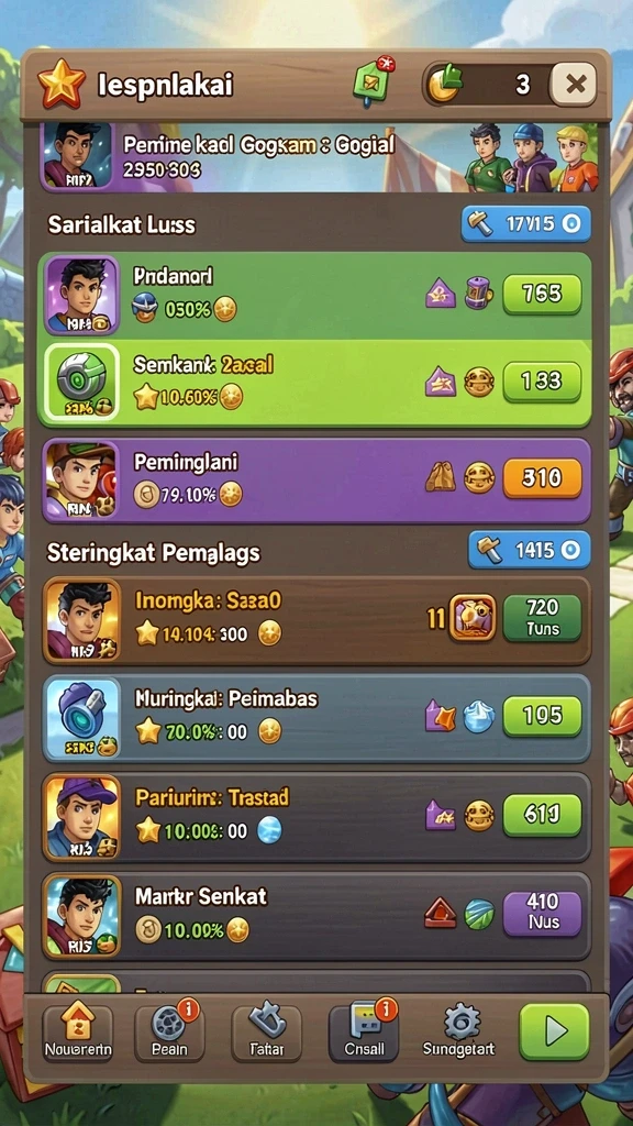 Gameplay yang seru dan penuh tantangan.