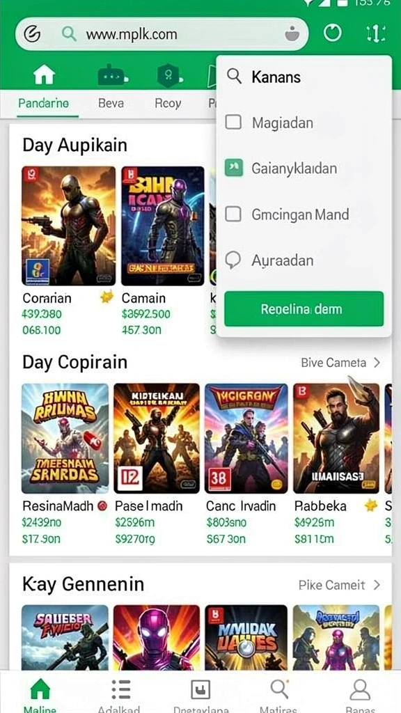 Tangkapan layar menunjukkan mode permainan yang menarik dan interaktif.