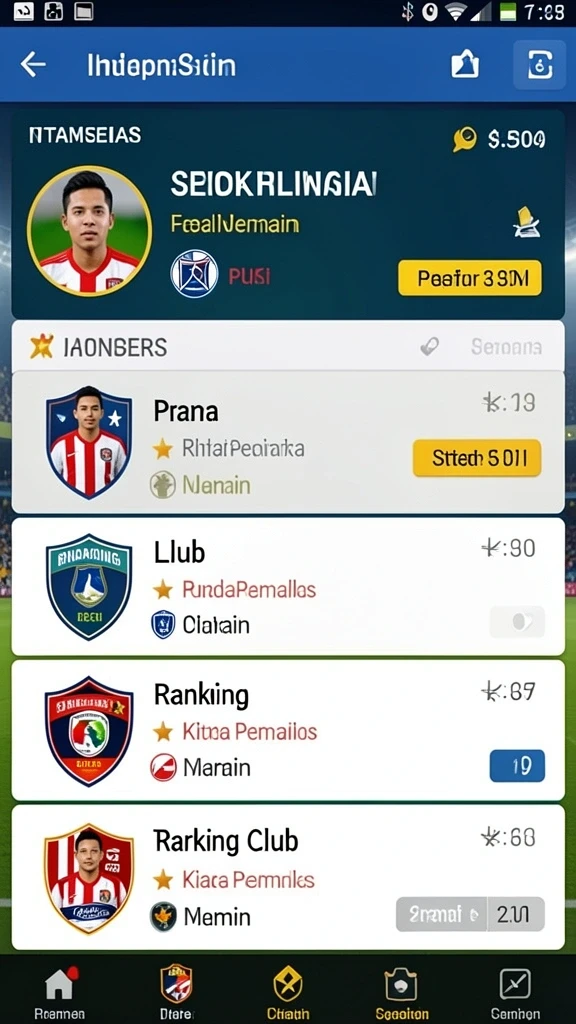 Tampilan utama dengan grafis menarik dan intuitif.