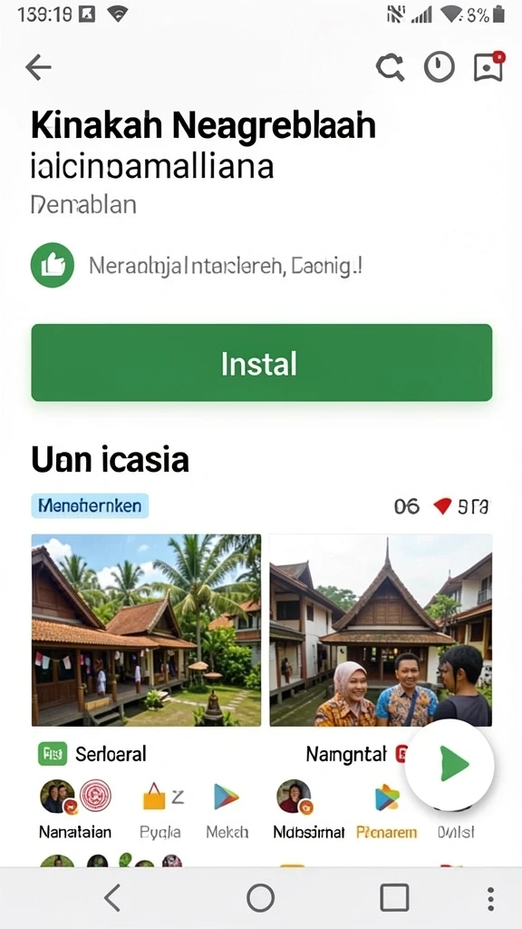 Tampilan awal game yang menarik dan penuh warna.