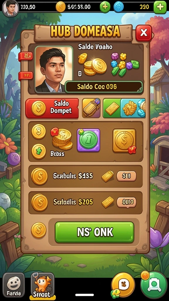 Tangkapan layar menampilkan antarmuka permainan yang menarik.