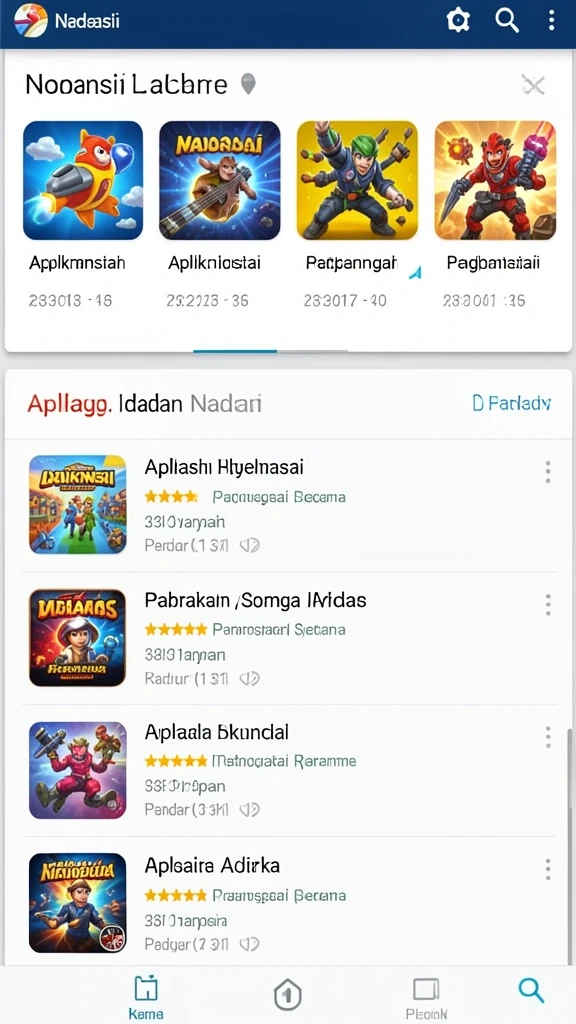 Tampak berbagai level menantang di TEMPOTOTO.