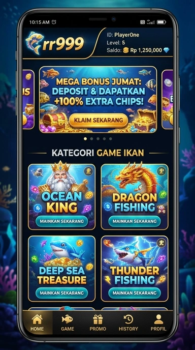rr999 — layar beranda